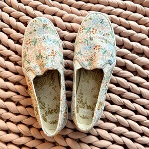 Keds x Rifle Paper Co. Floral Slip On Sneakers - women’s size 7